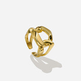 Lait and Lune Thar Ring in Rhodium Vermeil on Sterling Silver