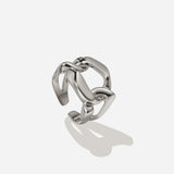 Lait and Lune Thar Ring in Rhodium Vermeil on Sterling Silver