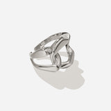 Lait and Lune Thar Ring in Rhodium Vermeil on Sterling Silver