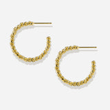 Lait and Lune Isla Hoop Earrings in 18K Gold Vermeil on Sterling Silver