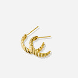 Lait and Lune Cadiz Hoop Earrings in 18K Gold Vermeil on Sterling Silver