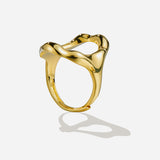 Lait and Lune Koru Ring in 18K Gold Vermeil on Sterling Silver Lait and Lune Koru Ring in Rhodium Vermeil on Sterling Silver