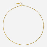 Ari Rope Pearl Necklace with Freshwater Baroque Pearl in 18K Gold Vermeil on Sterling Silver.