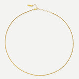 Lait and Lune Ari Rope Chain Necklace in 18K Gold Vermeil on Sterling Silver