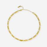 Lait and Lune Mesa Figaro Chain Necklace in 18K Gold Vermeil on Sterling Silver