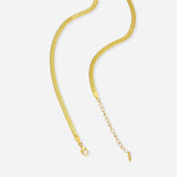 Addax Herringbone Necklace in 18K Gold Vermeil on 925 Sterling Silver