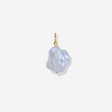 Ryna Link Chain Pearl Necklace with Freshwater Baroque Pearl in 18k Gold Vermeil