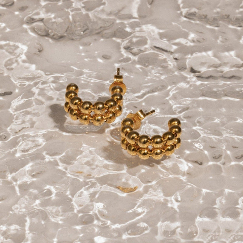 Lait and Lune Eden Earrings in 18K Gold Vermeil on Sterling Silver