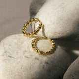 Lait and Lune Ilana Hoop Earrings in 18K Gold Vermeil on Sterling Silver