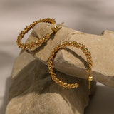 Lait and Lune Isla Hoop Earrings in 18K Gold Vermeil on Sterling Silver