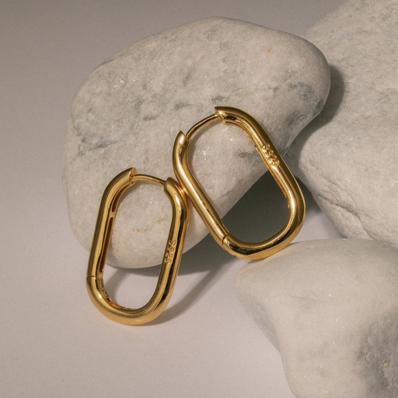 Lait and Lune Pyla Hoop Earrings in 18K Gold Vermeil on Sterling Silver