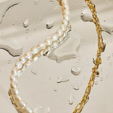 Sonette Necklace with Freshwater Baroque Pearls in 18k Gold Vermeil on Sterling Silver