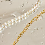 Sonette Necklace with Freshwater Baroque Pearls in 18k Gold Vermeil on Sterling Silver