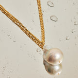 Sicil Necklace with Freshwater Baroque Pearls in 18k Gold Vermeil on Sterling Silver