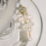 Toccata Earrings with Freshwater Baroque Pearls in 18k Gold Vermeil on Sterling Silver