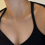Lait and Lune Baja Mariner Chain Necklace in 18K Gold Vermeil on Sterling Silver