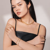 Magma Link Chain Necklace in 18k Gold Vermeil on Sterling Silver