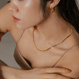 Addax Herringbone Necklace in 18K Gold Vermeil on 925 Sterling Silver