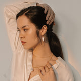 Beliz Earrings with Freshwater Baroque Pearls in 18K Gold Vermeil