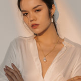 Sicil Necklace with Freshwater Baroque Pearls in 18k Gold Vermeil on Sterling Silver
