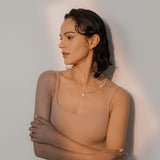 Nassa Necklace with Freshwater Baroque Pearls in 18k Gold Vermeil on Sterling Silver