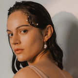 Baie Earrings with Freshwater Baroque Pearls in 18K Gold Vermeil