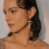 Toccata Earrings with Freshwater Baroque Pearls in 18k Gold Vermeil on Sterling Silver