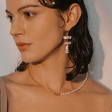 Sonette Necklace with Freshwater Baroque Pearls in 18k Gold Vermeil on Sterling Silver