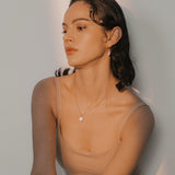 Ari Rope Pearl Necklace with Freshwater Baroque Pearl in 18K Gold Vermeil on Sterling Silver.