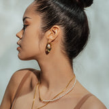 Talise Earrings with Freshwater Baroque Pearls in 18k Gold Vermeil on Sterling Silver