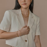 Lait and Lune Mesa Figaro Chain Bracelet in 18K Gold Vermeil on Sterling Silver