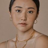 Lait and Lune Isla Hoop Earrings in 18K Gold Vermeil on Sterling Silver