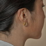 Lait and Lune Ilana Hoop Earrings in 18K Gold Vermeil on Sterling Silver