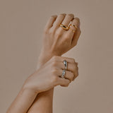 Lait and Lune Mica Ring in 18K Gold Vermeil on Sterling Silver