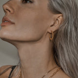 Lait and Lune Isla Hoop Earrings in 18K Gold Vermeil on Sterling Silver