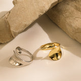 Lait and Lune Hyrax Ring in 18K Gold Vermeil on Sterling Silver Lait and Lune Hyrax Ring in Rhodium Vermeil on Sterling Silver