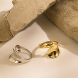 Lait and Lune Hyrax Ring in 18K Gold Vermeil on Sterling Silver Lait and Lune Hyrax Ring in Rhodium Vermeil on Sterling Silver
