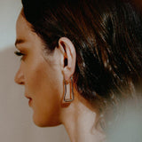 Lait and Lune Metope Earrings in 18K Gold Vermeil on Sterling Silver