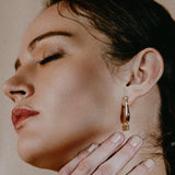Lait and Lune Flute Earrings in 18K Gold Vermeil on Sterling Silver