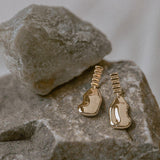 Lait and Lune Rosette Earrings in 18K Gold Vermeil on Sterling Silver