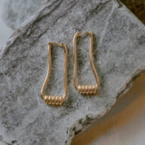 Lait and Lune Metope Earrings in 18K Gold Vermeil on Sterling Silver