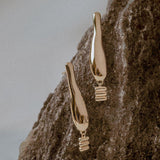 Lait and Lune Flute Earrings in 18K Gold Vermeil on Sterling Silver