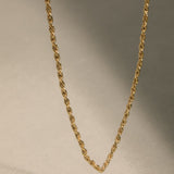 Lait and Lune Ari Rope Chain Necklace in 18K Gold Vermeil on Sterling Silver
