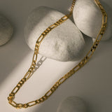 Lait and Lune Mesa Figaro Chain Necklace in 18K Gold Vermeil on Sterling Silver