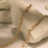 Lait and Lune Ryna Link Chain Necklace in 18K Gold Vermeil on Sterling Silver