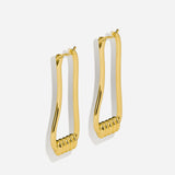 Lait and Lune Metope Earrings in 18K Gold Vermeil on Sterling Silver