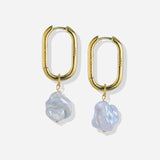 Pyla Earrings with Freshwater Baroque Pearls in 18k Gold Vermeil