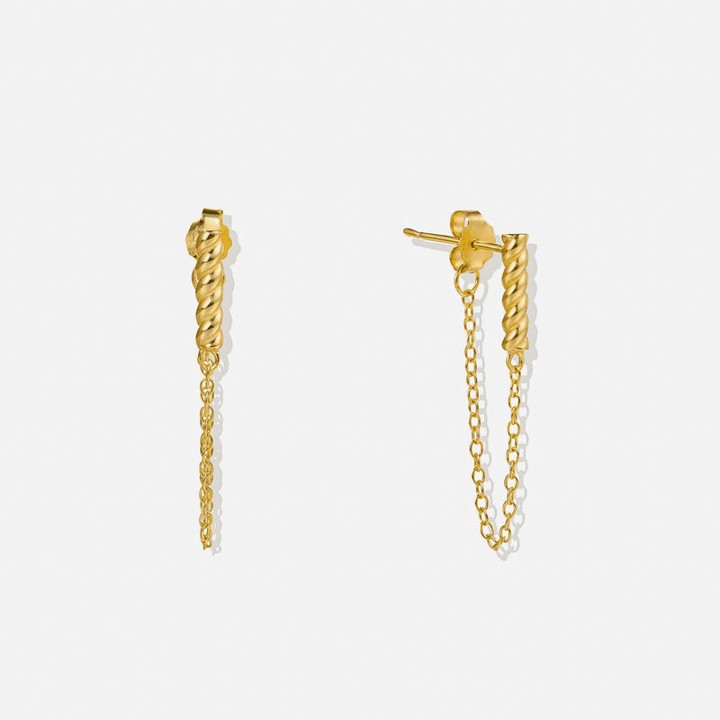 Lait and Lune Seri Earrings in 18K Gold Vermeil on Sterling Silver