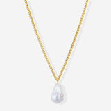 Sicil Necklace with Freshwater Baroque Pearls in 18k Gold Vermeil on Sterling Silver