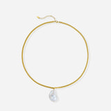 Sicil Necklace with Freshwater Baroque Pearls in 18k Gold Vermeil on Sterling Silver